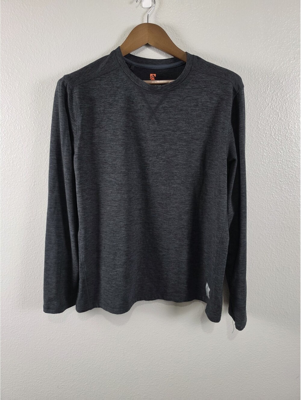 Rugged Elements Performance Shirt Mens L Gray Long Sleeve Utility Stretch Tee